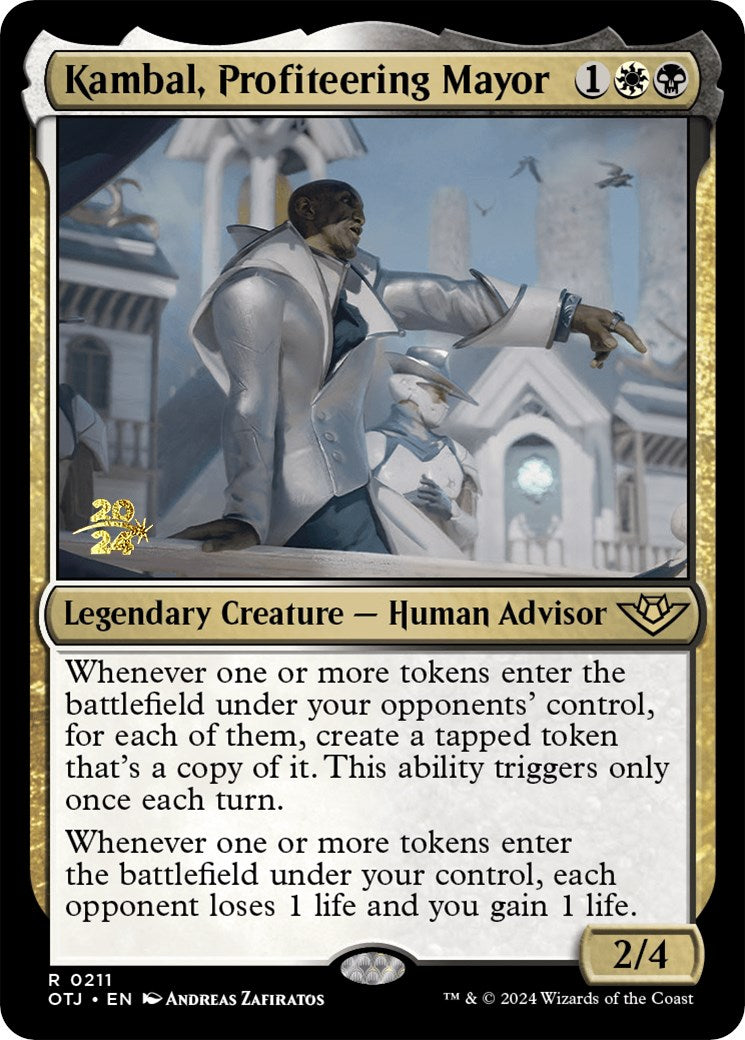 Kambal, Profiteering Mayor [Outlaws of Thunder Junction Prerelease Promos] - Trinity Hobby