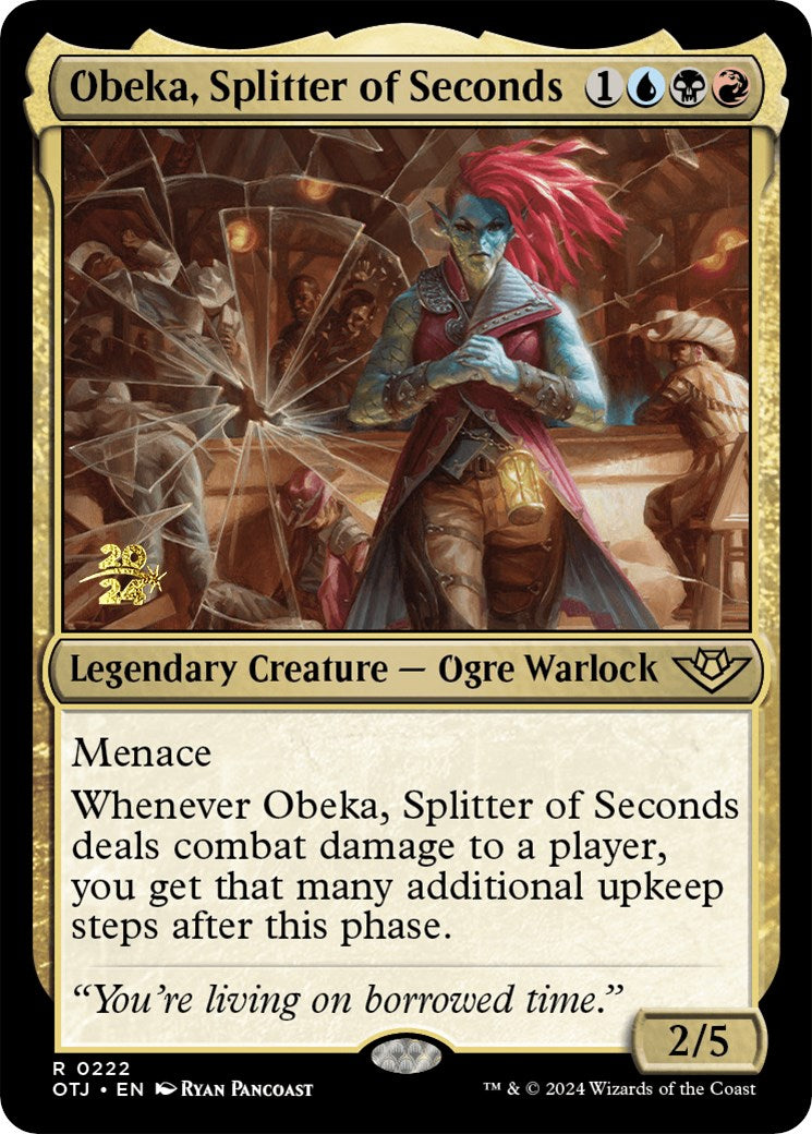 Obeka, Splitter of Seconds [Outlaws of Thunder Junction Prerelease Promos] - Trinity Hobby