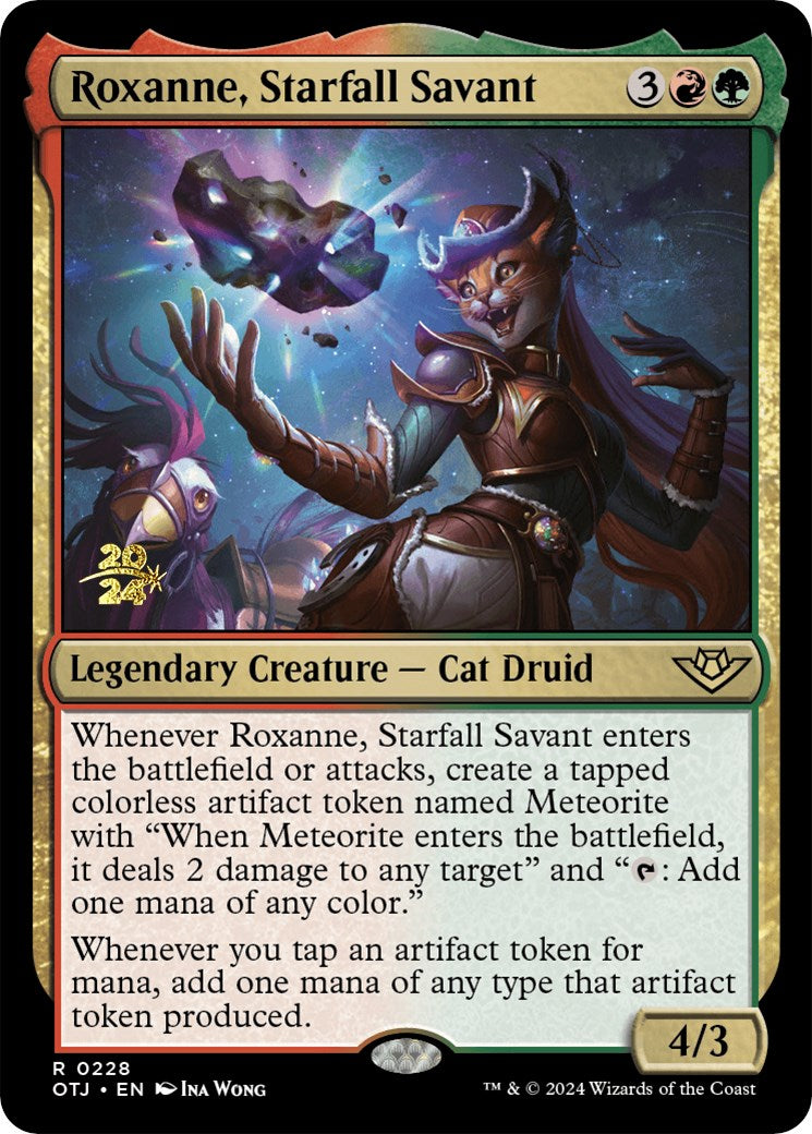 Roxanne, Starfall Savant [Outlaws of Thunder Junction Prerelease Promos] - Trinity Hobby