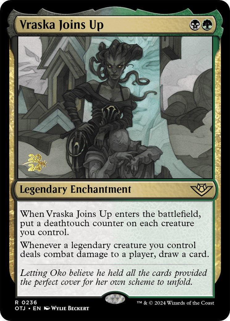 Vraska Joins Up [Outlaws of Thunder Junction Prerelease Promos] - Trinity Hobby