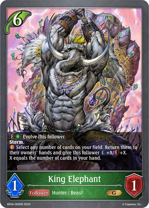 King Elephant (BP04-005EN) [Cosmic Mythos] - Trinity Hobby