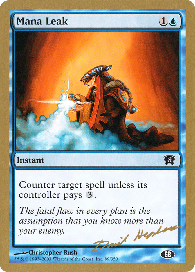 Mana Leak (Dave Humpherys) (SB) [World Championship Decks 2003] - Trinity Hobby