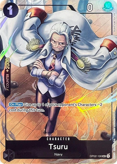 Tsuru (Premium Card Collection -Best Selection Vol. 1-) (OP02-106) - [One Piece Promotion Cards] Foil - Trinity Hobby