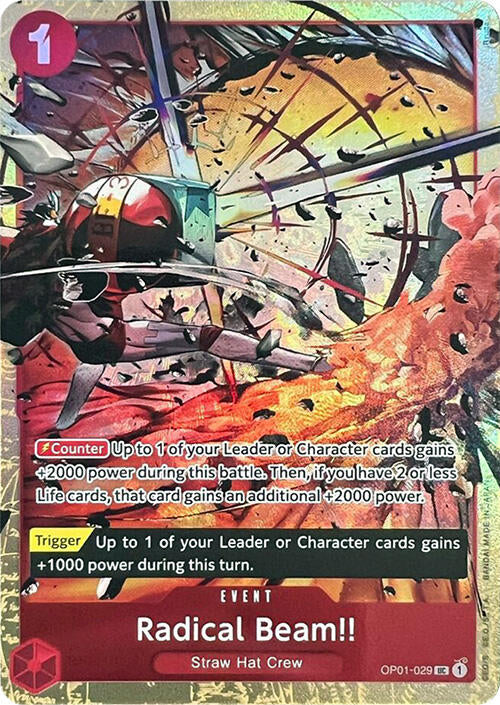 Radical Beam!! (Premium Card Collection -Best Selection Vol. 1-) (OP01-029) - [One Piece Promotion Cards] Foil - Trinity Hobby