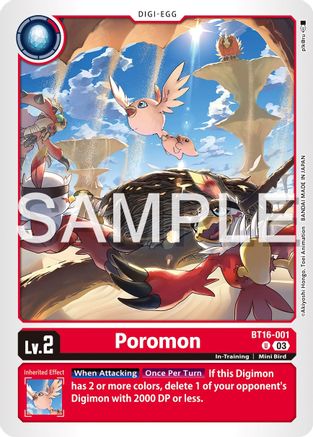 Poromon [BT16-001] [Beginning Observer] - Trinity Hobby