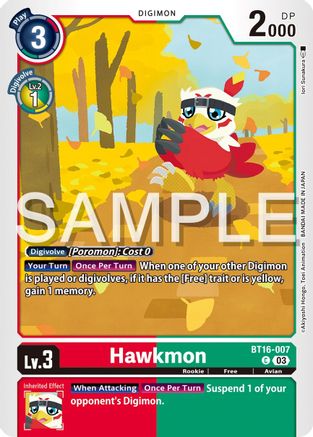 Hawkmon [BT16-007] [Beginning Observer] - Trinity Hobby