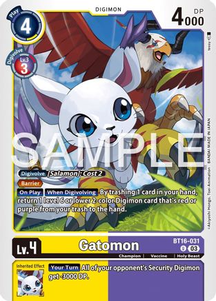 Gatomon [BT16-031] [Beginning Observer] - Trinity Hobby