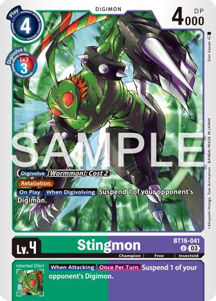 Stingmon [BT16-041] [Beginning Observer] - Trinity Hobby