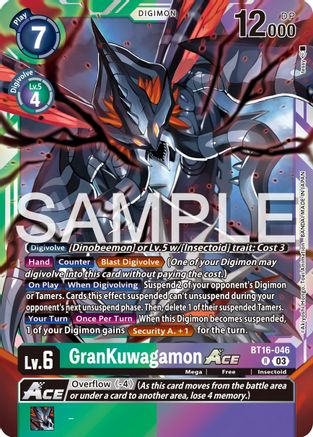 GranKuwagamon Ace [BT16-046] [Beginning Observer] - Trinity Hobby