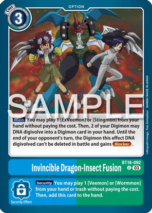 Invincible Dragon-Insect Fusion [BT16-092] [Beginning Observer] - Trinity Hobby