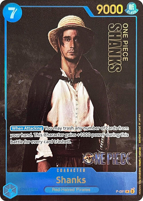 Shanks (Premium Card Collection -Live Action Edition-) (P-051) - [One Piece Promotion Cards] Foil - Trinity Hobby