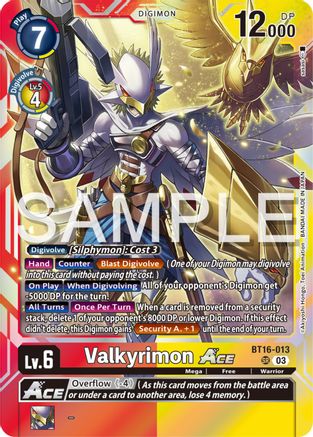Valkyrimon Ace [BT16-013] [Beginning Observer] - Trinity Hobby