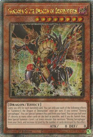 Gandora-G the Dragon of Destruction [LEDE-EN001] Quarter Century Secret Rare - Trinity Hobby