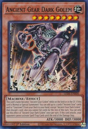 Ancient Gear Dark Golem [LEDE-EN006] Super Rare - Trinity Hobby