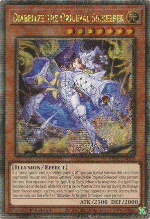 Diabellze the Original Sinkeeper [LEDE-EN012] Quarter Century Secret Rare - Trinity Hobby