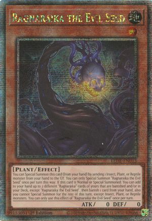 Ragnaraika the Evil Seed [LEDE-EN013] Quarter Century Secret Rare - Trinity Hobby