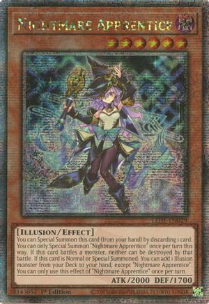 Nightmare Apprentice (Quarter Century Secret Rare) [LEDE-EN029] Quarter Century Secret Rare - Trinity Hobby