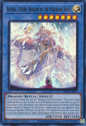 Saffira, Divine Dragon of the Voiceless Voice [LEDE-EN034] Ultra Rare - Trinity Hobby