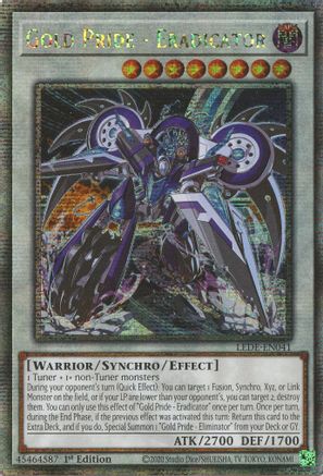 Gold Pride - Eradicator (Quarter Century Secret Rare) [LEDE-EN041] Quarter Century Secret Rare - Trinity Hobby