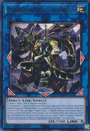 Ragnaraika Stag Sovereign [LEDE-EN050] Ultra Rare - Trinity Hobby