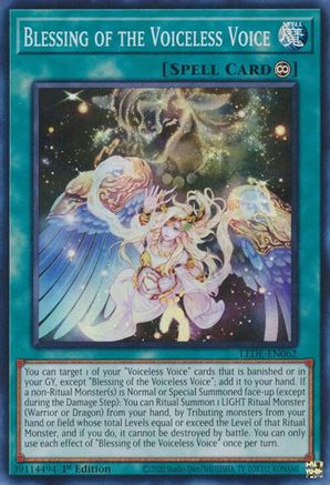 Blessing of the Voiceless Voice [LEDE-EN062] Super Rare - Trinity Hobby