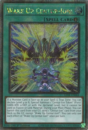 Wake Up Centur-Ion! (Quarter Century Secret Rare) [LEDE-EN064] Quarter Century Secret Rare - Trinity Hobby