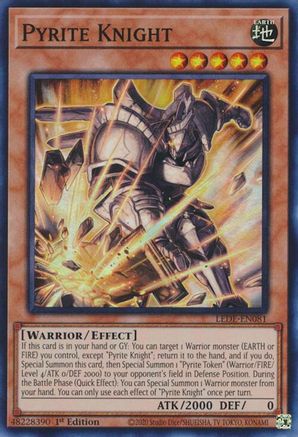 Pyrite Knight [LEDE-EN081] Super Rare - Trinity Hobby