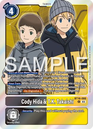 Cody Hida & T.K. Takaishi [BT16-088] [Beginning Observer] - Trinity Hobby