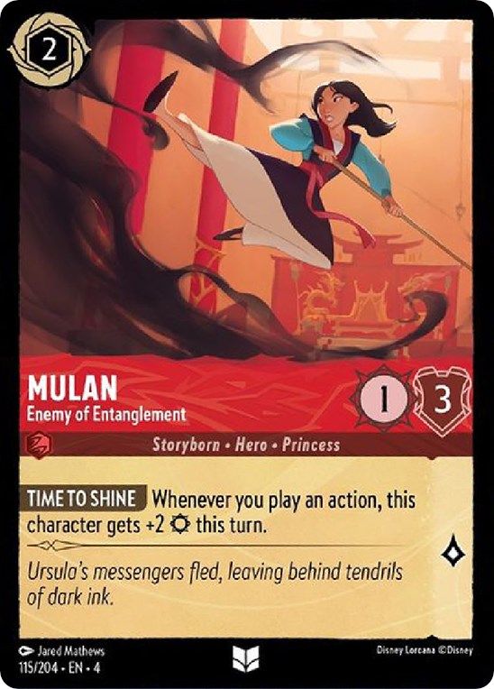 Mulan - Enemy of Entanglement (115/204) [Ursula's Return] - Trinity Hobby