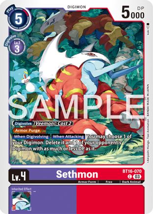 Sethmon [BT16-070] [Beginning Observer] - Trinity Hobby