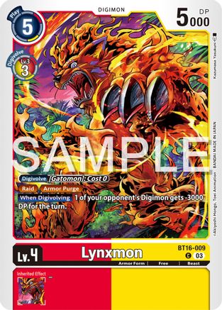 Lynxmon [BT16-009] [Beginning Observer] - Trinity Hobby