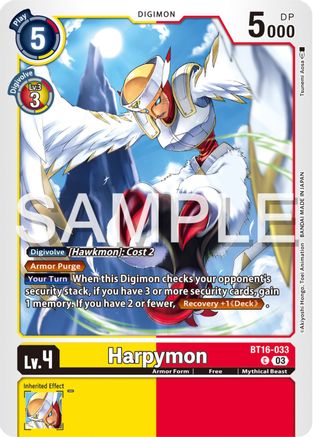 Harpymon [BT16-033] [Beginning Observer] - Trinity Hobby