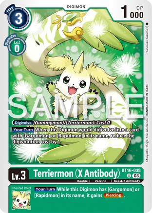 Terriermon (X Antibody) [BT16-038] [Beginning Observer] - Trinity Hobby