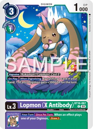 Lopmon (X Antibody) [BT16-067] [Beginning Observer] - Trinity Hobby