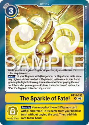 The Sparkle of Fate! [BT16-093] [Beginning Observer] - Trinity Hobby