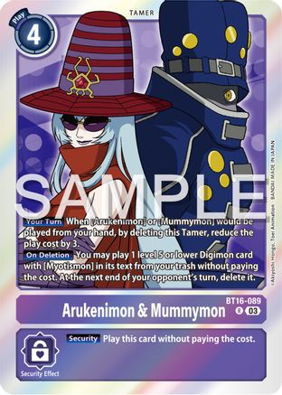 Arukenimon & Mummymon [BT16-089] [Beginning Observer] - Trinity Hobby