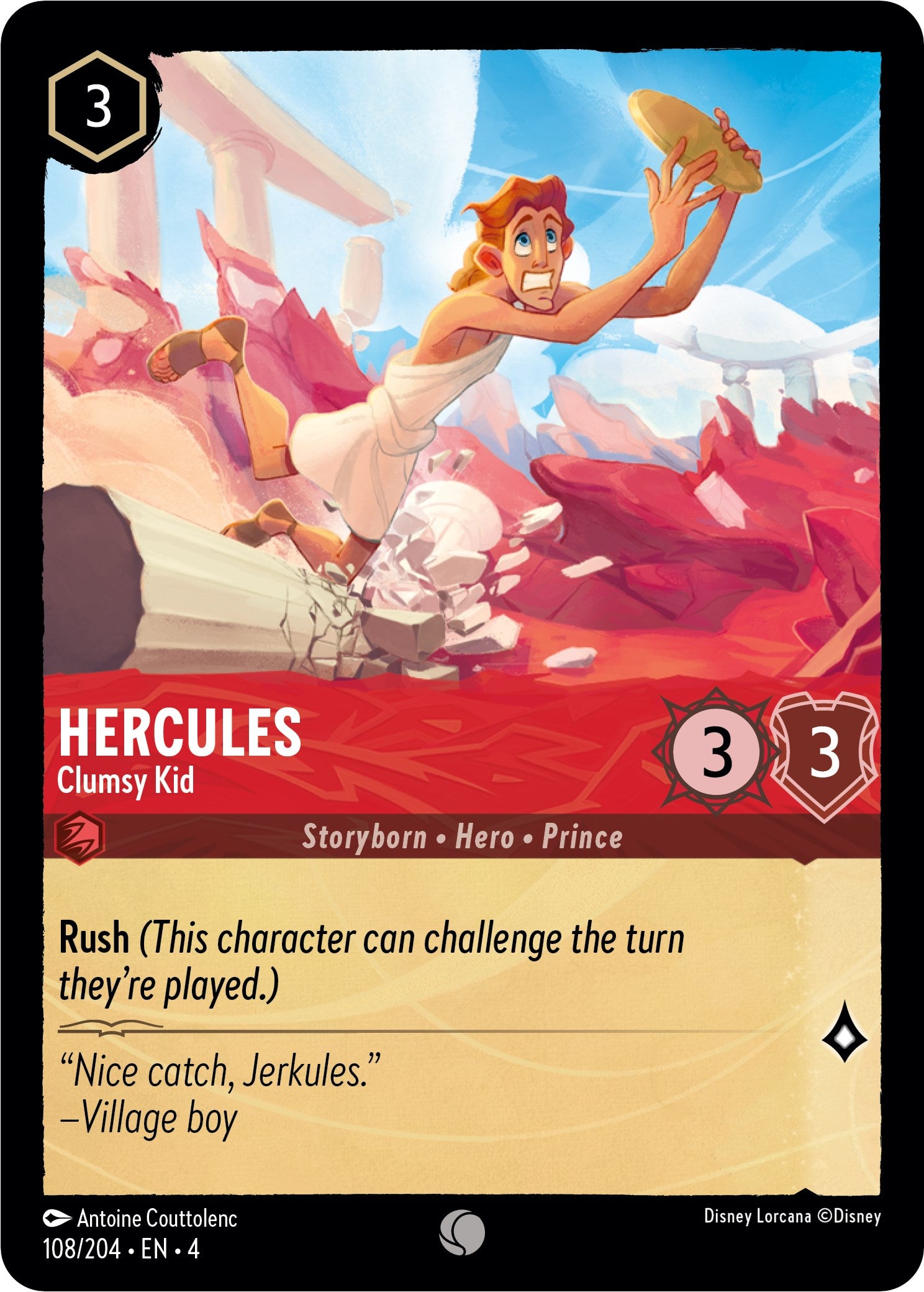 Hercules - Clumsy Kid (108/204) [Ursula's Return] - Trinity Hobby