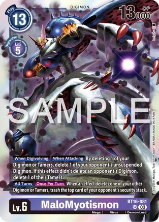 MaloMyotismon [BT16-081] [Beginning Observer] - Trinity Hobby