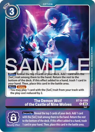 The Demon Wolf of the Castle of Nine Wolves [BT16-099] [Beginning Observer] - Trinity Hobby