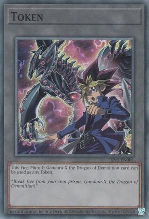 Token: Yugi Muto and Gandora-X the Dragon of Demolition [TKN5-EN001] Super Rare - Trinity Hobby