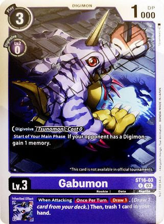 Gabumon [ST16-03] (Demo Deck Exclusive) [Starter Deck: Wolf of Friendship] - Trinity Hobby
