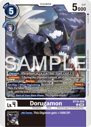 Dorugamon [BT16-058] [Beginning Observer] - Trinity Hobby