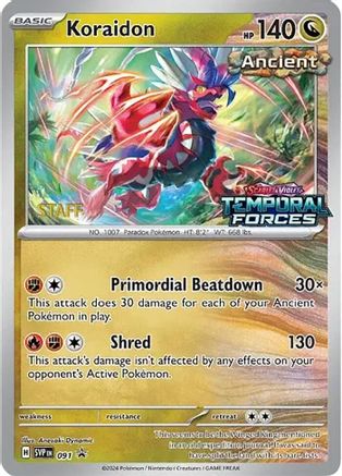 Koraidon (091) (Stamped) (Staff) [Scarlet & Violet: Black Star Promos] - Trinity Hobby