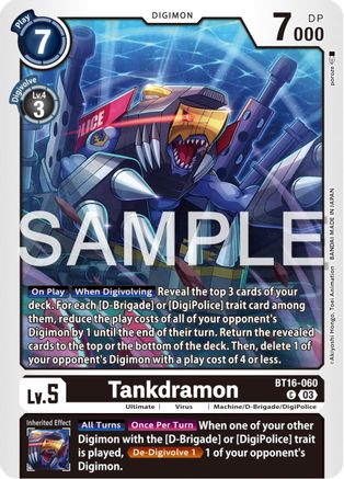 Tankdramon [BT16-060] [Beginning Observer] - Trinity Hobby