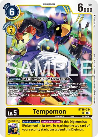 Tempomon [BT16-034] [Beginning Observer] - Trinity Hobby