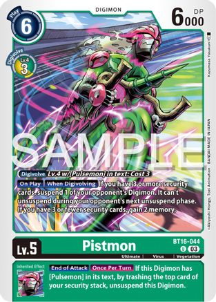 Pistmon [BT16-044] [Beginning Observer] - Trinity Hobby