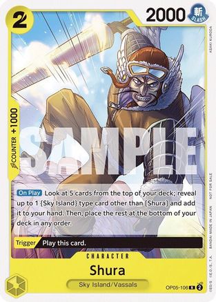 Shura (Tournament Pack Vol. 7) (OP05-106) - [One Piece Promotion Cards] - Trinity Hobby