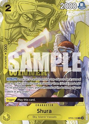 Shura (Winner Pack Vol. 7) (OP05-106) - [One Piece Promotion Cards] Foil - Trinity Hobby