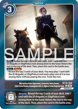 Metropolitan Police Department, Community Safety Bureau, Cyber Crime Division, Investigation Unit 11... [BT16-096] [Beginning Observer] - Trinity Hobby