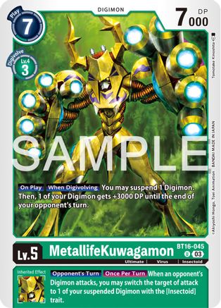 MetallifeKuwagamon [BT16-045] [Beginning Observer] - Trinity Hobby